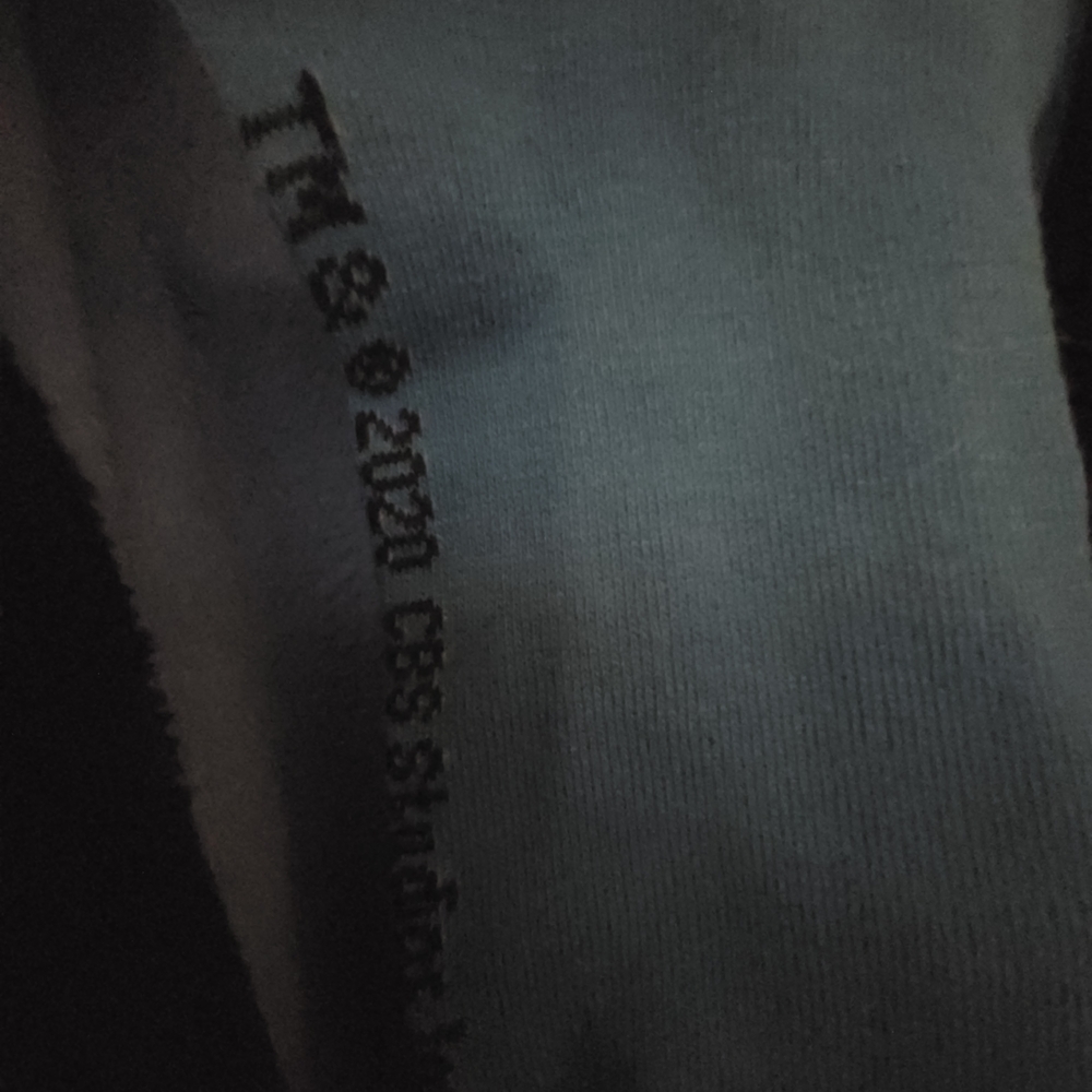 Blue Star Trek Bathrobe with Black Trim "SPOCK" - Picture 8 of 9
